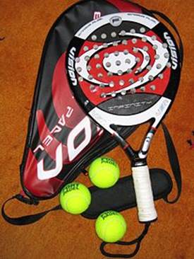 Equipment für eine Runde Padel/Tennis auf La Palma