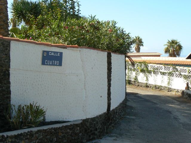 La Palma – routebeschrijving – afslaan in de Calle Cuatro