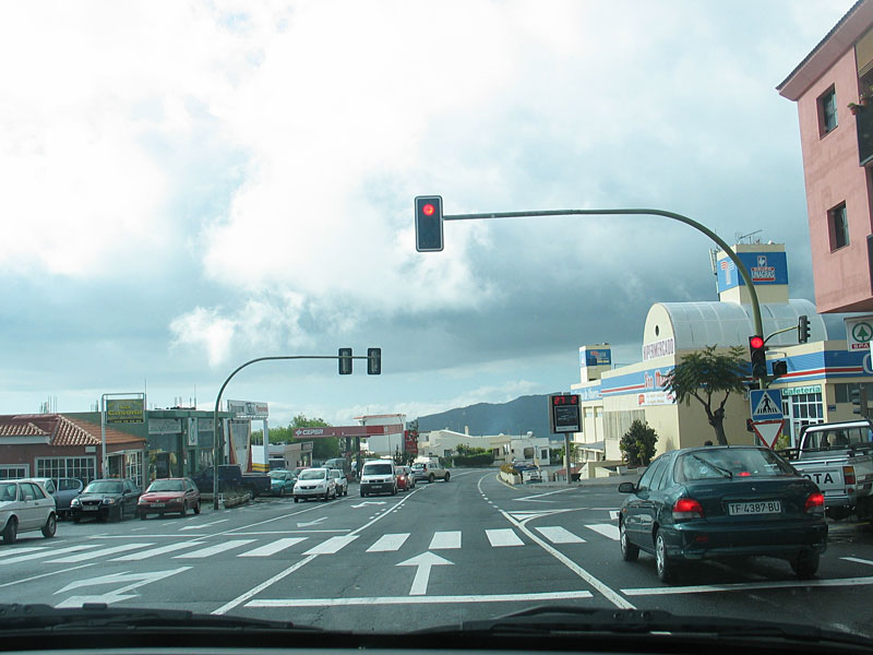 La Palma - Anfahrt vom Flughafen - El Paso Hauptstraße